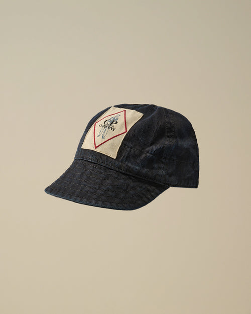 3/4 Plated Denim Logo Cap Enfant