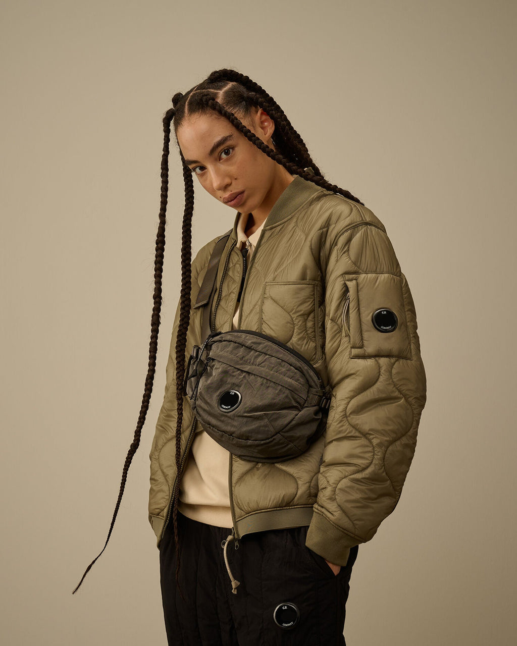 Nylon B Lens Crossbody Pack