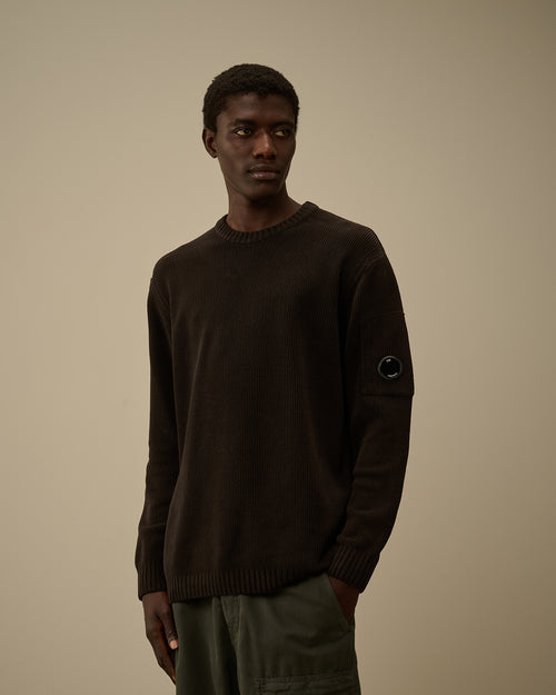 Cotton Chenille Crewneck Sweater