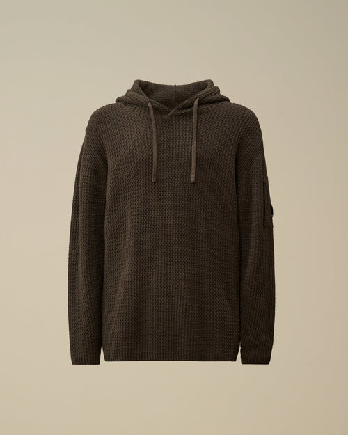 Cotton Chenille Hooded Sweater Enfant