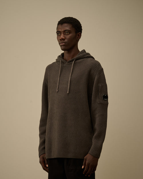 Cotton Chenille Hooded Sweater