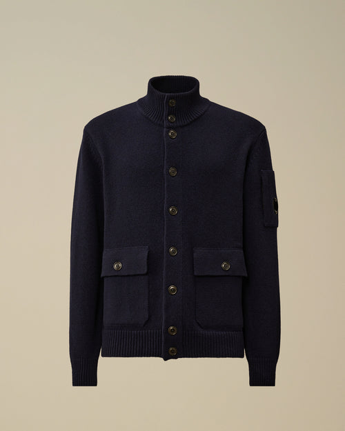 Lambswool GRS Buttoned Sweater