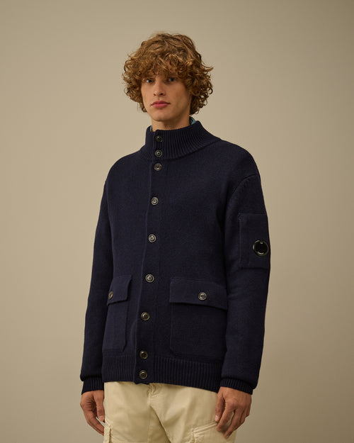 Lambswool GRS Buttoned Sweater