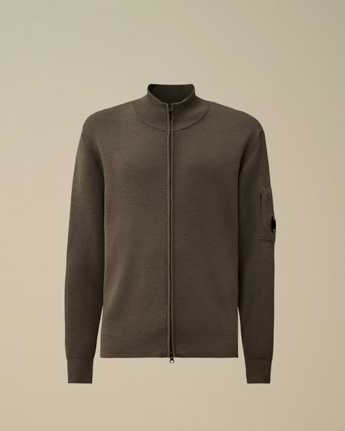 Re-Wool Full Zip Lens Cardigan