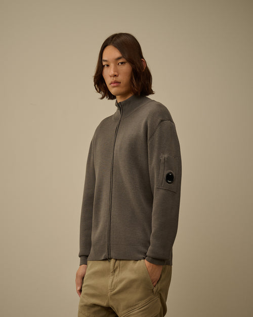 Re-Wool Full Zip Lens Cardigan