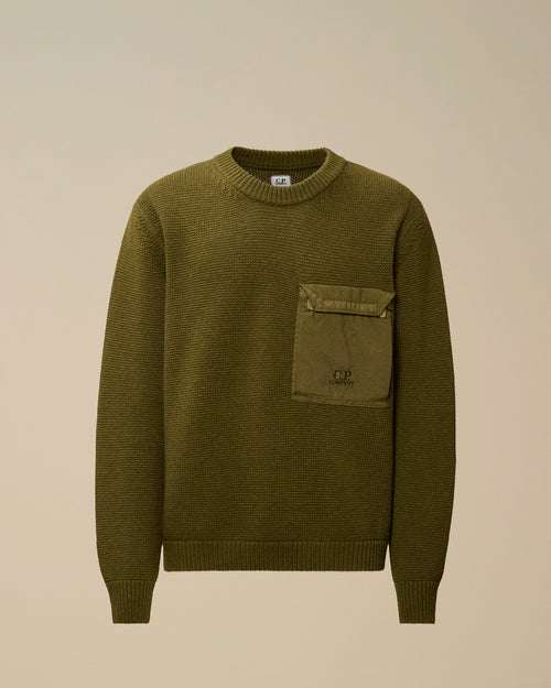 Lambswool Mixed Crewneck Sweater Enfant