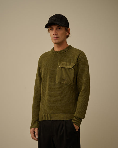 Lambswool Mixed Crewneck Sweater