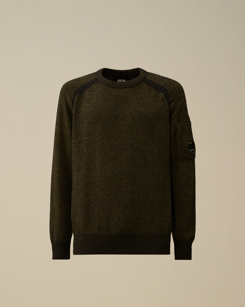 Fleece Knit Crewneck Sweater