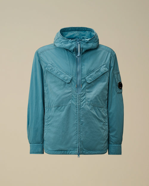 Chrome-R Hooded Zipped Overshirt Enfant