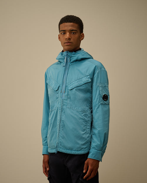Chrome-R Hooded Zipped Overshirt
