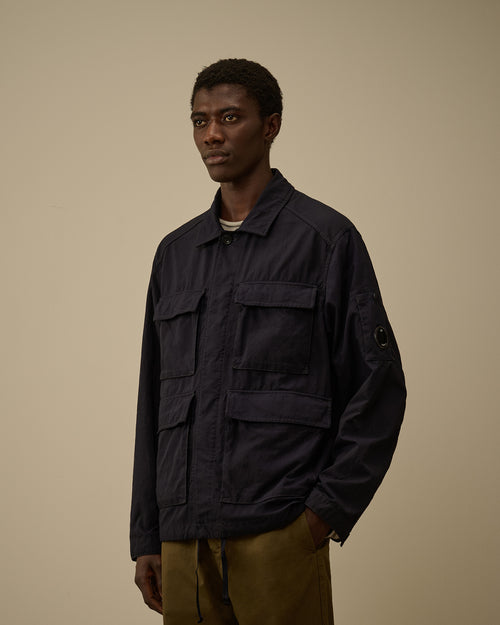 Twill Field Jacket - Blue