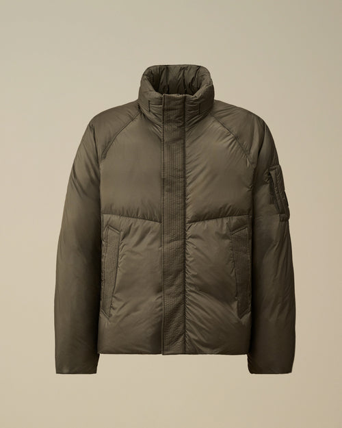 Down Shield Hooded Lens Jacket - Grey - XS