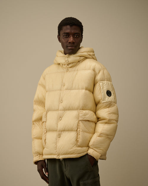 D.D. Shell Detachable Hood Down Jacket - Beige - S