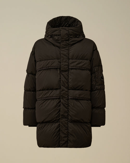 Nycra-R Long Hooded Down Jacket - Black Enfant