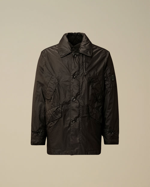 Opal Hooded Lens Jacket - Black