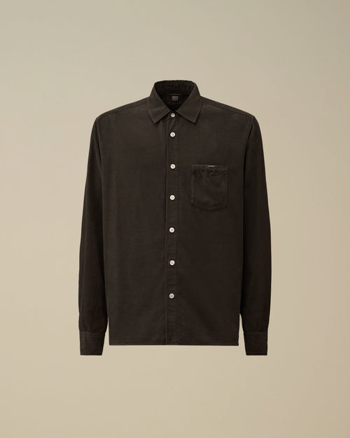 2000 Stripes Corduroy Long Sleeve Button Shirt