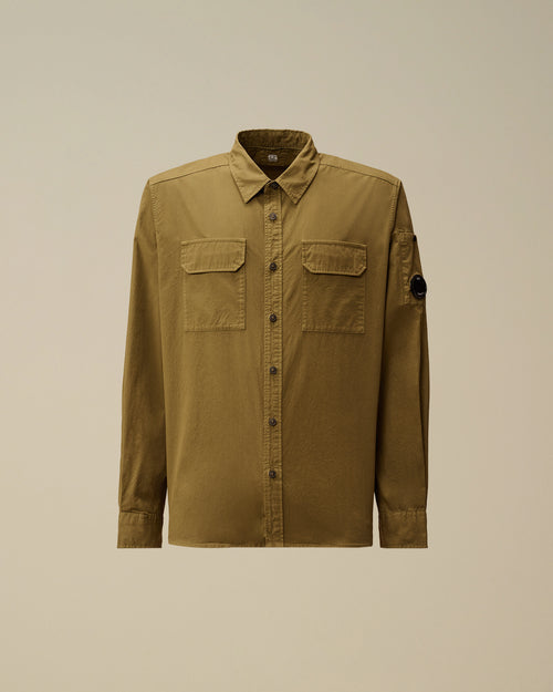 Organic Gabardine Longsleeve Button Shirt