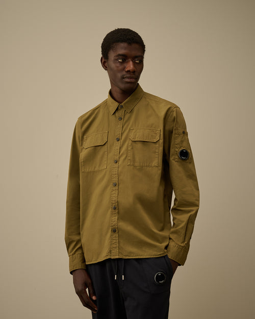 Organic Gabardine Longsleeve Button Shirt