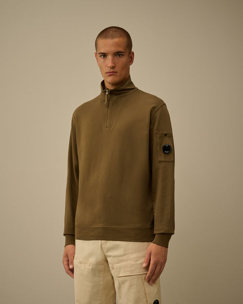 Light Fleece Half Zip Sweatshirt