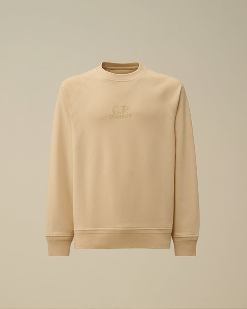 Diagonal Raised Fleece Crewneck Logo Sweatshirt Enfant