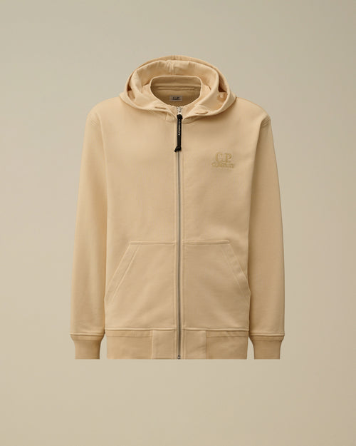 Diagonal Raised Fleece Hooded Full Zip Sweatshirt Enfant