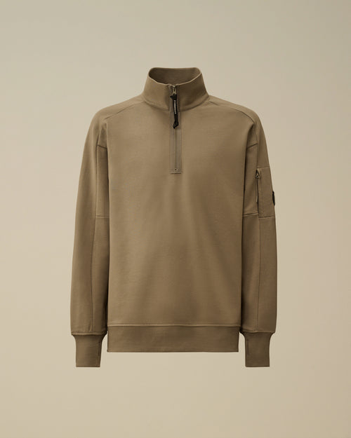 Diagonal Raised Fleece Half Zip Sweatshirt Enfant