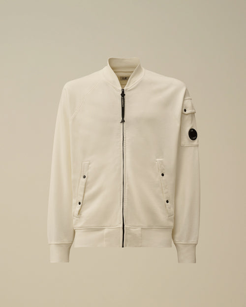 Brushed and Emerized Diagonal Fleece Bomber Full Zip Sweatshirt Enfant