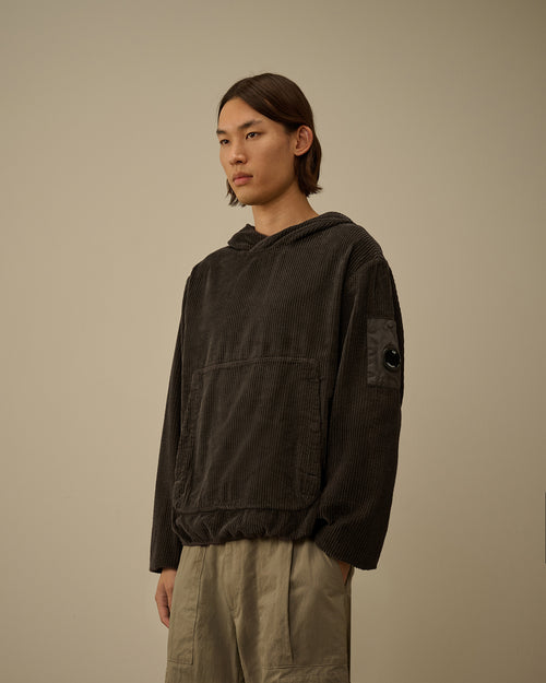 Corduroy 350 Lens Hooded Sweatshirt