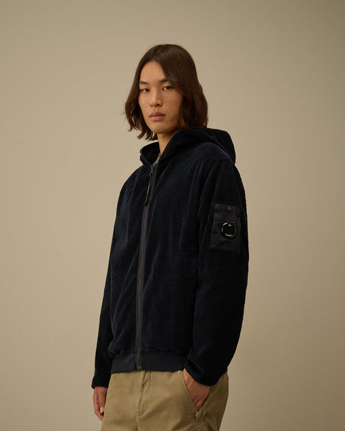 Corduroy 350 Full Zip Hooded Sweatshirt