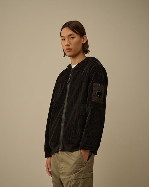 Corduroy 350 Full Zip Hooded Sweatshirt