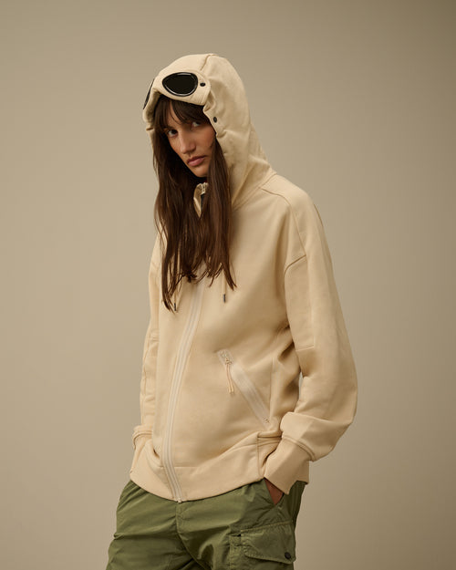 Diagonal Raised Fleece Goggle Sweatshirt