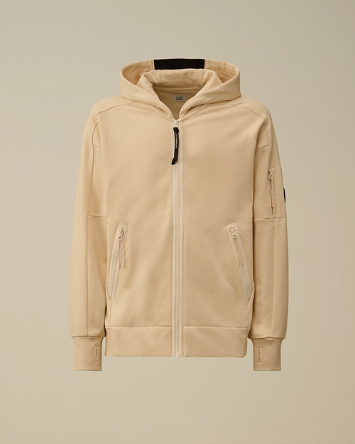 Diagonal Raised Fleece Hooded Full Zip Sweatshirt Enfant