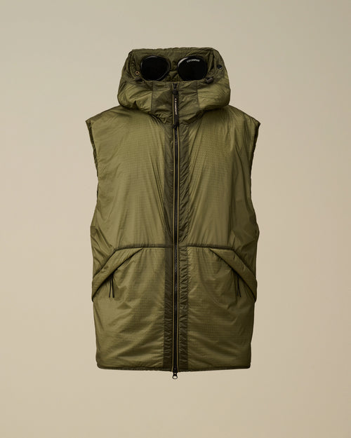 Nada Shell Goggle Padded Gilet - Green - XS