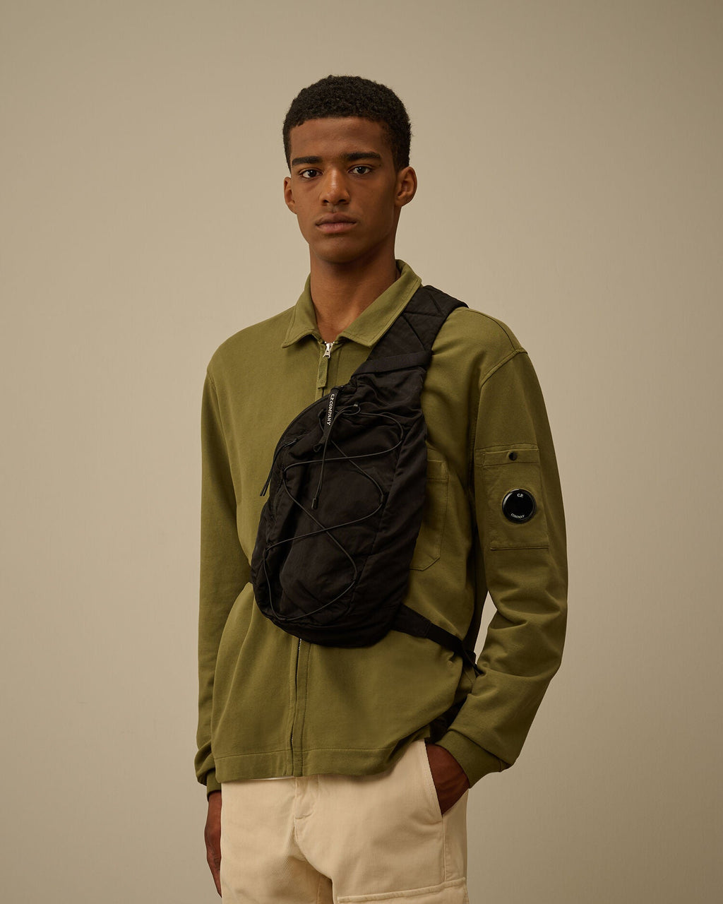 Nylon B Lens Crossbody Rucksack