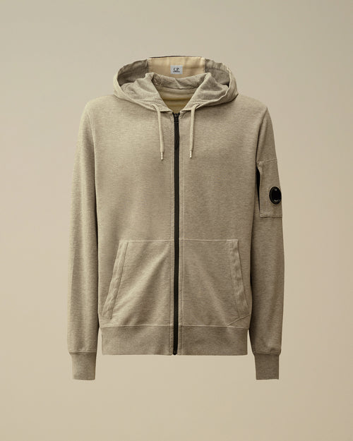 Light Fleece Hooded Full Zip Sweatshirt